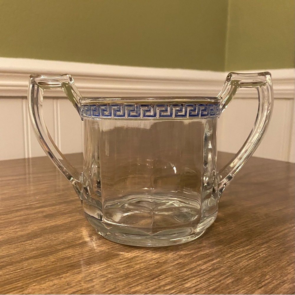 EAPG 1919 United States Glass Co. No. 15144 SHERATON Glass Bowl with handles